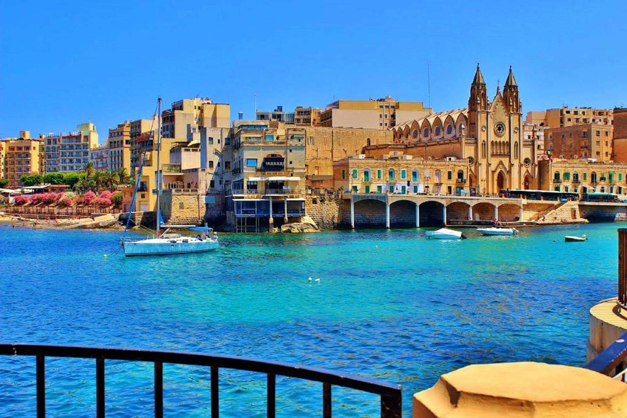 Gorgeous Apartment With Terrace In Fort Cambridge, Pool Sliema Luaran gambar