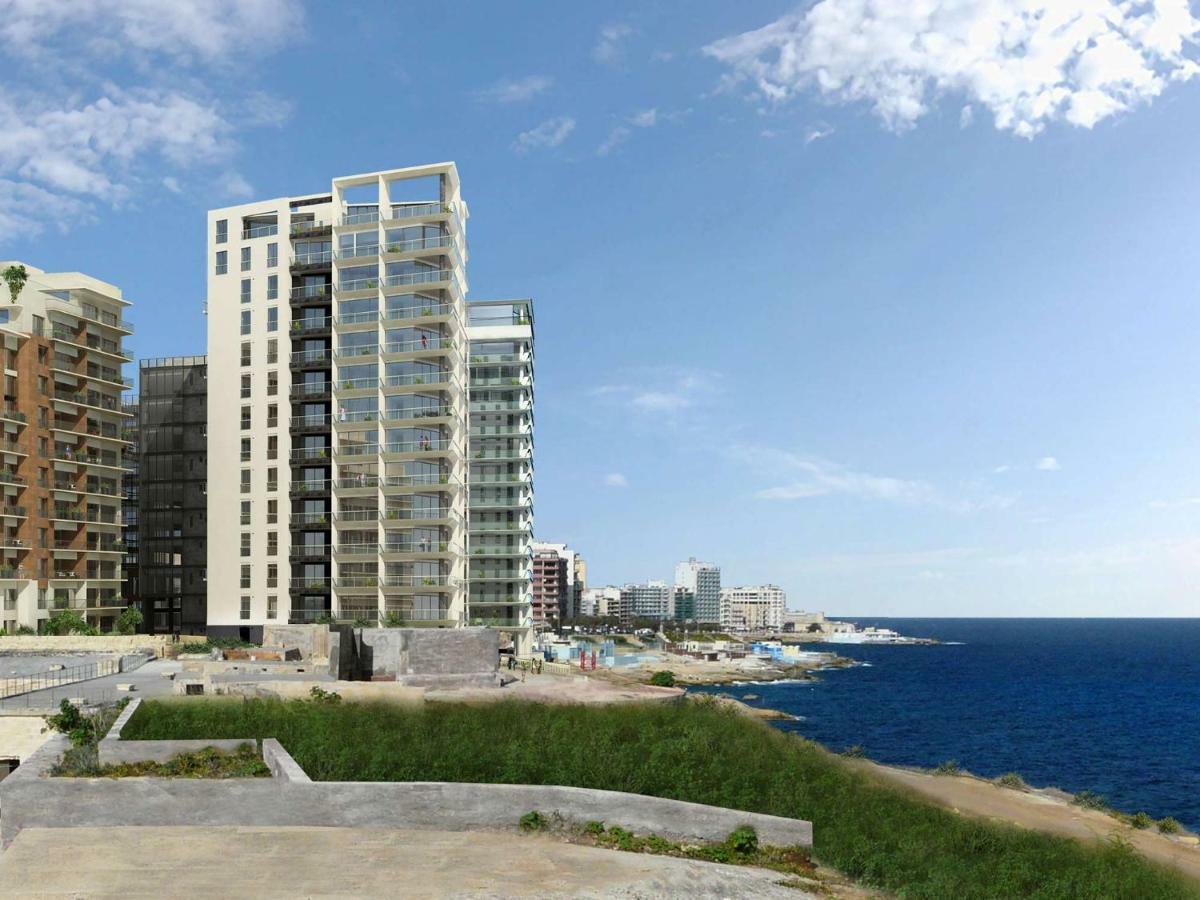 Gorgeous Apartment With Terrace In Fort Cambridge, Pool Sliema Luaran gambar